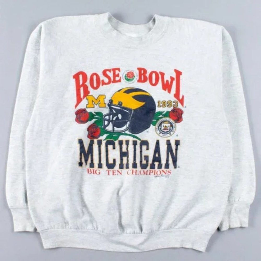 Michigan wolverines Rose Bowl 1993 Sweatshirt big ten champions shirt tee